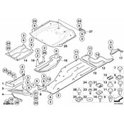 BMW Underbody Panelling Rear Right - Genuine BMW 51717020538