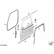 Mini Door Seal - Genuine Mini 51727440047