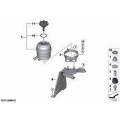BMW Bracket Oil Carrier - Genuine BMW 32416771807