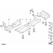 BMW Heat Insulation Front Left - Genuine BMW 51487900811