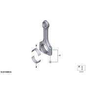 BMW Engine Connecting Rod Bearing - Genuine BMW 11247540365