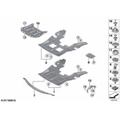 BMW Radiator Support Splash Shield - Genuine BMW 51758061871