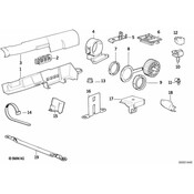 BMW Bracket Cable Harness - Genuine BMW 12531721040