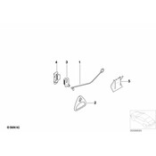 BMW Bowden Cable Emergency Unlocking - Genuine BMW 51247056410