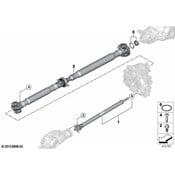 BMW Drive Shaft - Genuine BMW 26108680320