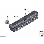 BMW HVAC Temperature Control Panel - Genuine BMW 61319386653