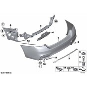 BMW Cover Lateral Right - Genuine BMW 51128056586