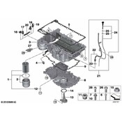 BMW Engine Oil Pan - Genuine BMW 11138643438