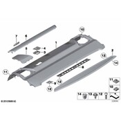 BMW Rear Window Shelf (Anthrazit) - Genuine BMW 51469150080