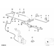 BMW Center Hose - Genuine BMW 61668360185