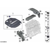 BMW Acoustic Cover Rear - Genuine BMW 11148570012