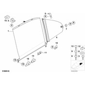 BMW Sun Blind Clip - Genuine BMW 51218206541