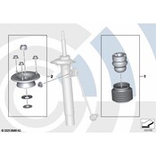 BMW Repair Kit, Aux. Damper, Protective Tube Value Line - Genuine BMW 31302281820