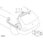 BMW Antenna Cable Diversity Zf (1650mm) - Genuine BMW 61116911357