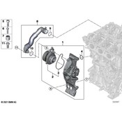 BMW Engine Water Pump Backing Plate Gasket - Genuine BMW 11518678907