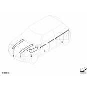 MINI Hood Decal - Genuine MINI 51147358191