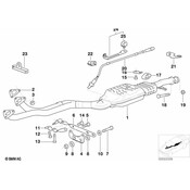 BMW Exhaust Bracket - Genuine BMW 18311433165