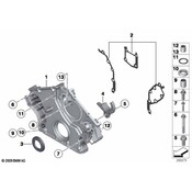 BMW Engine Timing Cover Gasket Set - Genuine BMW 11147563860