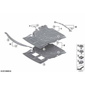 BMW Radiator Support Splash Shield - Genuine BMW 51757361195