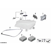 BMW Repair Kit Holder Headlight Left - Genuine BMW 63117225235