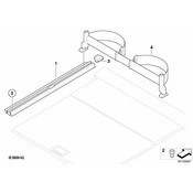 BMW Lashing Rail Right - Genuine BMW 51473403020