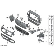 BMW Radiator Support Air Duct - Genuine BMW 51748096518