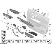BMW Decorative Strip Left (Fineline) - Genuine BMW 51417381891