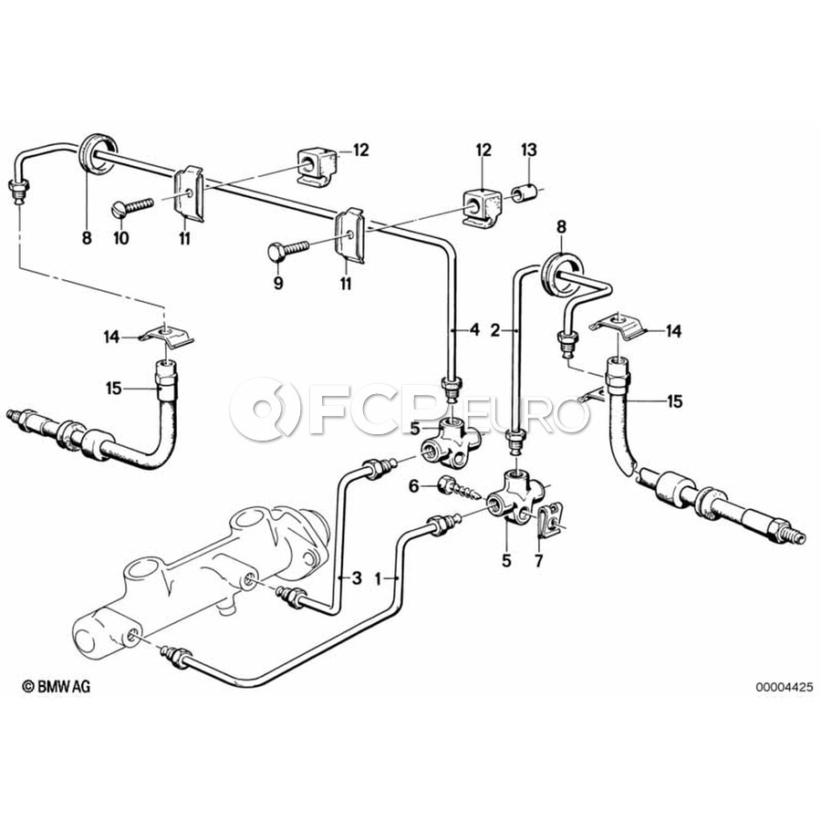 BMW Pipe (M10-M101637mm) - Genuine BMW 34326755633 | FCP Euro