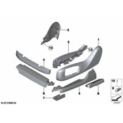 BMW Seat Track Cover - Genuine BMW 52107340338