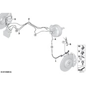 BMW Holder Brake Hose Front Right - Genuine BMW 34526860138