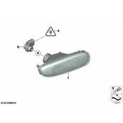 MINI Back Up Light Assembly - Genuine MINI 63247241801