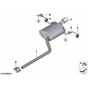 Mini Cooper Exhaust Tail Pipe - Genuine Mini 18302753086