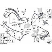 BMW Power Steering Return Hose - Genuine BMW 32416784710