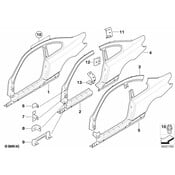 BMW Body B-Pillar Baffle Plate - Genuine BMW 41217275574