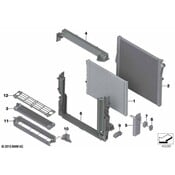 BMW Holder Radiator - Genuine BMW 17118570832