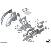 BMW Brake Hydraulic Line Bracket - Genuine BMW 41007947163