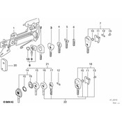 BMW Set Of Keys With Ews Control Unit (315 Mhz) - Genuine BMW 51219068735