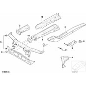 BMW Radiator Support Tie Bar - Genuine BMW 51717114123