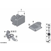 BMW ABS Modulator Bracket - Genuine BMW 34516798904