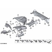 BMW Exhaust Heat Shield (X6) - Genuine BMW 51487158416
