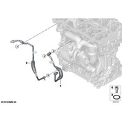 BMW Turbocharger Coolant Line - Genuine BMW 11538854737