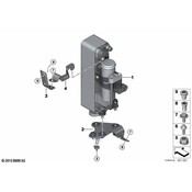 BMW AC Receiver Drier Bracket - Genuine BMW 64219343668