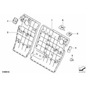 BMW Seat Back Panel Clip - Genuine BMW 52207027582