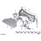 BMW Engine Compartment Insulation - Genuine BMW 51487446417