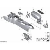 Mini Console Armrest - Genuine Mini 51169311278