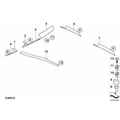 BMW Decor.StripAluminium Door Front Left (LaNgsschliff) - Genuine BMW 51417137139