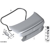 BMW Trunk Lid Lift Support - Genuine BMW 51248492174