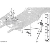 BMW Radiator Support Panel Brace - Genuine BMW 51617329745