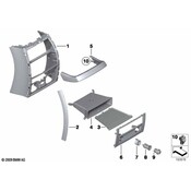 BMW Accent Strip Right - Genuine BMW 51169178354