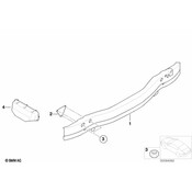 BMW Carrier Bumper Rear (745i 750i 760i) - Genuine BMW 51127015003
